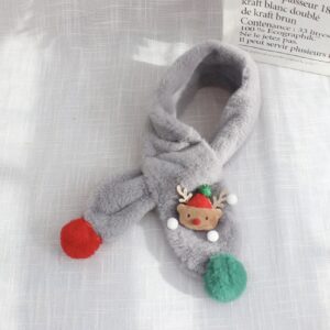 Christmas Plush Warm Scarf for Kids