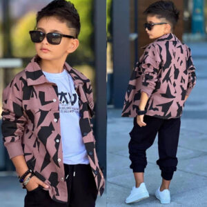 Abstract 3pc Shirt and Pant Set